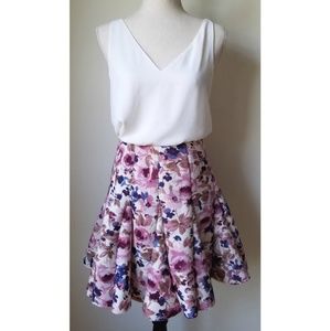 Lauren Conrad Runway Floral Skirt